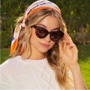 Saint Owen x Curateur NEW Wylde Tortoise shell Cats eye sunglasses brown